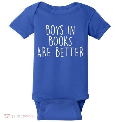 Boys In Books Are Better Funny Baby Bodysuit
