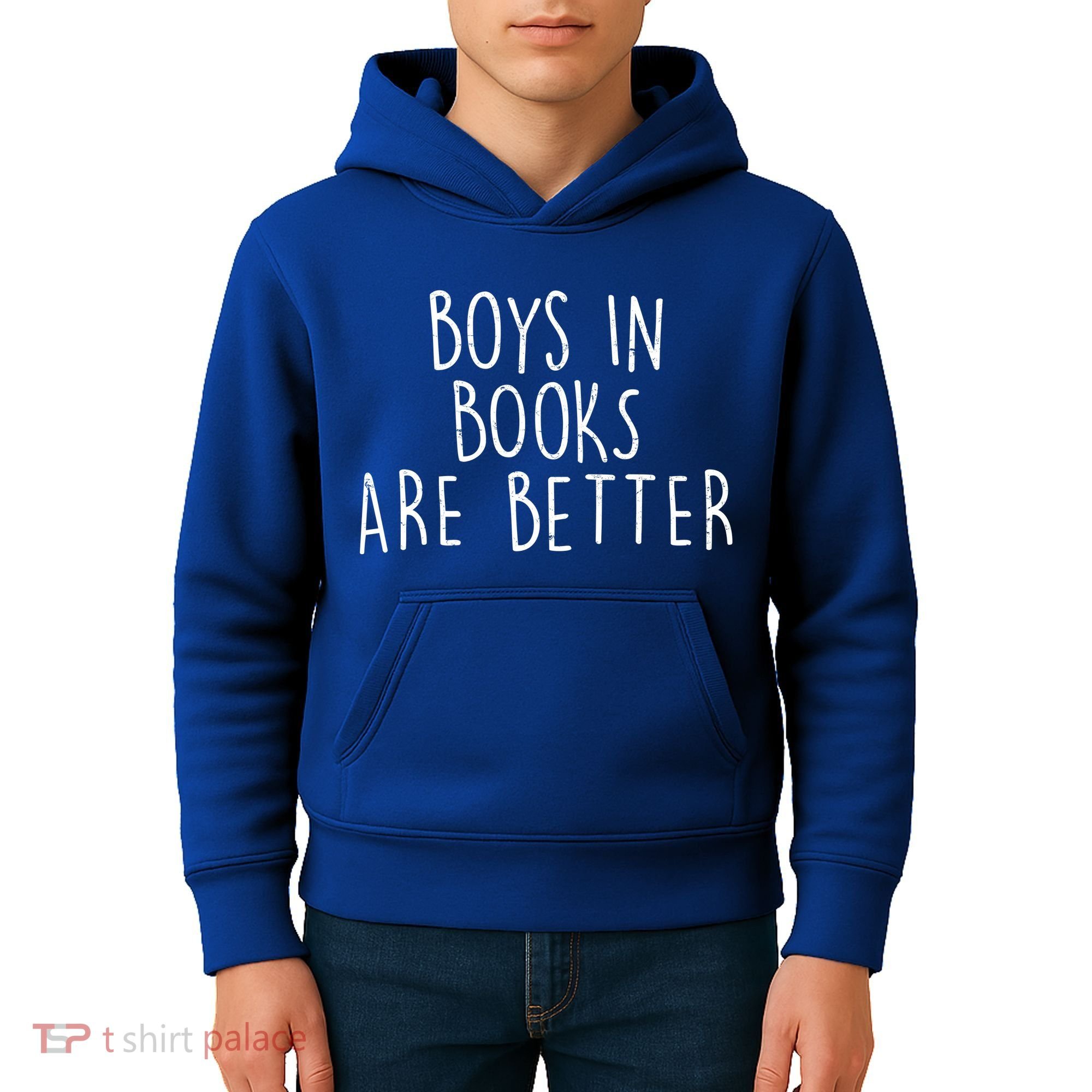 Boys In Books Are Better Funny Kids Hoodie