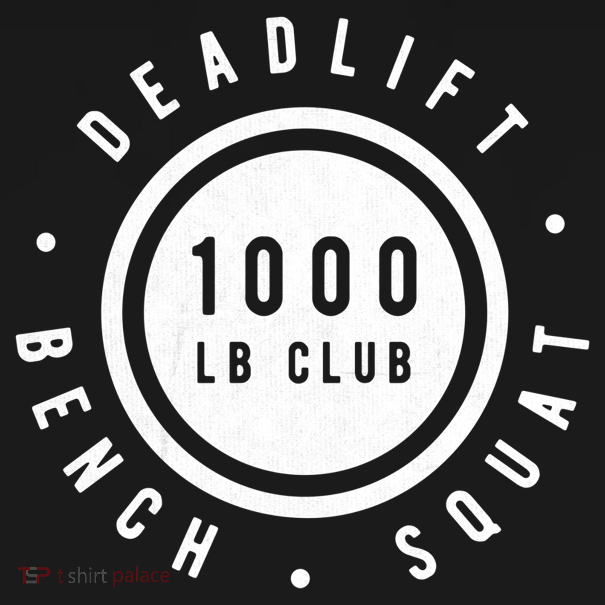 Back Print 1000lb Club Powerlifting Barbell Strong Novelty Cool Gift Backpack