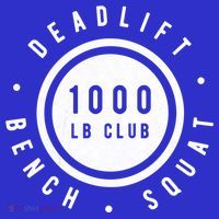 Back Print 1000lb Club Powerlifting Barbell Strong Novelty Cool Gift Sweatshirt thumb 3
