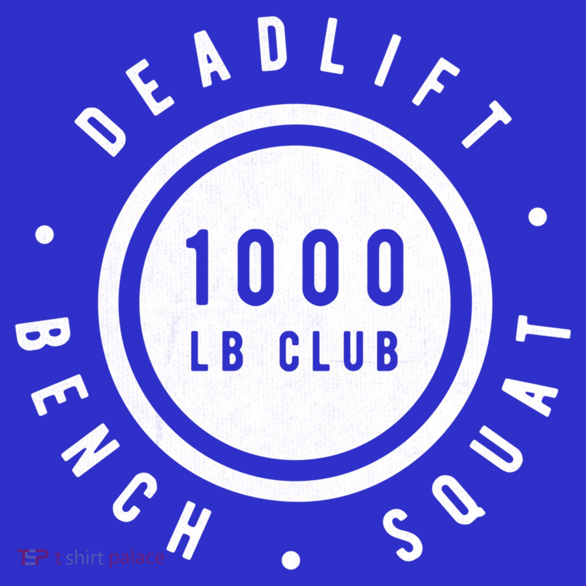 Back Print 1000lb Club Powerlifting Barbell Strong Novelty Cool Gift Baby Bodysuit