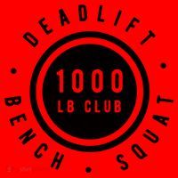 Back Print 1000lb Club Powerlifting Barbell Strong Novelty Cool Gift Santa Hat thumb 1