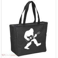 Bigfoot Playing Acoustic Guitar Tote Bag thumb 2