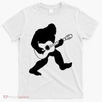 Bigfoot Playing Acoustic Guitar T-Shirt thumb 0