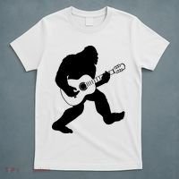 Bigfoot Playing Acoustic Guitar T-Shirt thumb 5