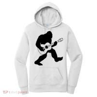 Bigfoot Playing Acoustic Guitar Women's Hoodie thumb 0