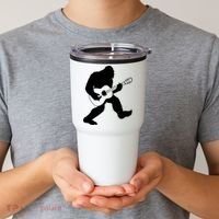 Bigfoot Playing Acoustic Guitar Tumbler thumb 2