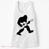 Bigfoot Playing Acoustic Guitar Women's Tank Top thumb 0
