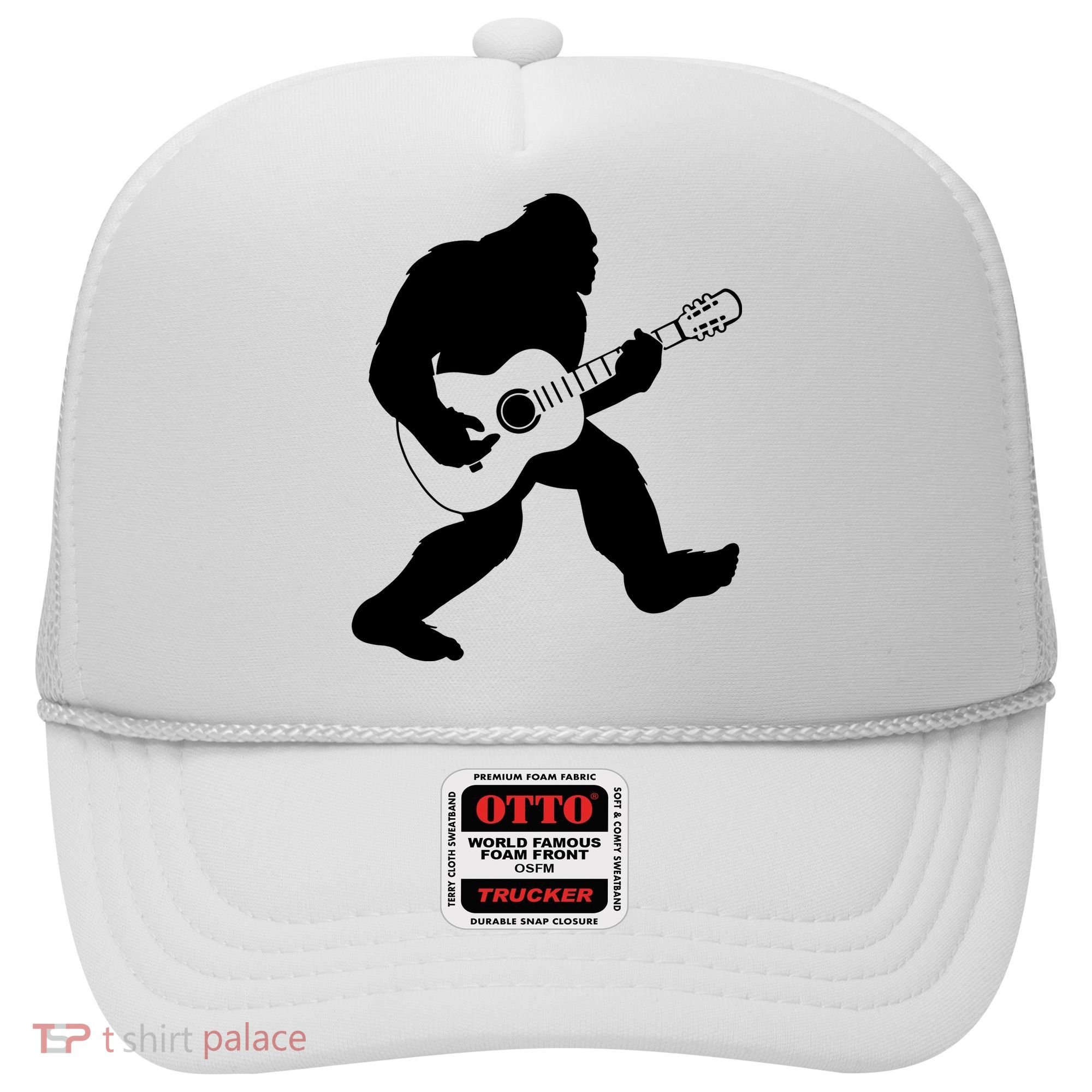 Bigfoot Playing Acoustic Guitar Hat