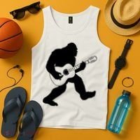 Bigfoot Playing Acoustic Guitar Tank Top thumb 4