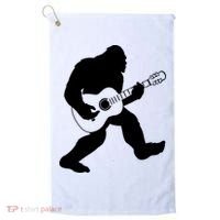 Bigfoot Playing Acoustic Guitar Golf Towel thumb 0