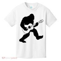 Bigfoot Playing Acoustic Guitar Kids T-Shirt thumb 0