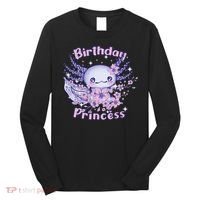 Birthday Princess And Axolotl Birthday Long Sleeve Shirt thumb 0