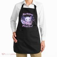 Birthday Princess And Axolotl Birthday Apron thumb 2