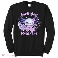 Birthday Princess And Axolotl Birthday Sweatshirt thumb 0
