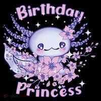 Birthday Princess And Axolotl Birthday Coffee Mug thumb 5
