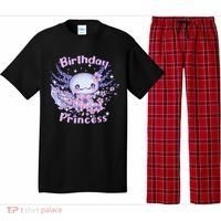 Birthday Princess And Axolotl Birthday Pajama Set thumb 0