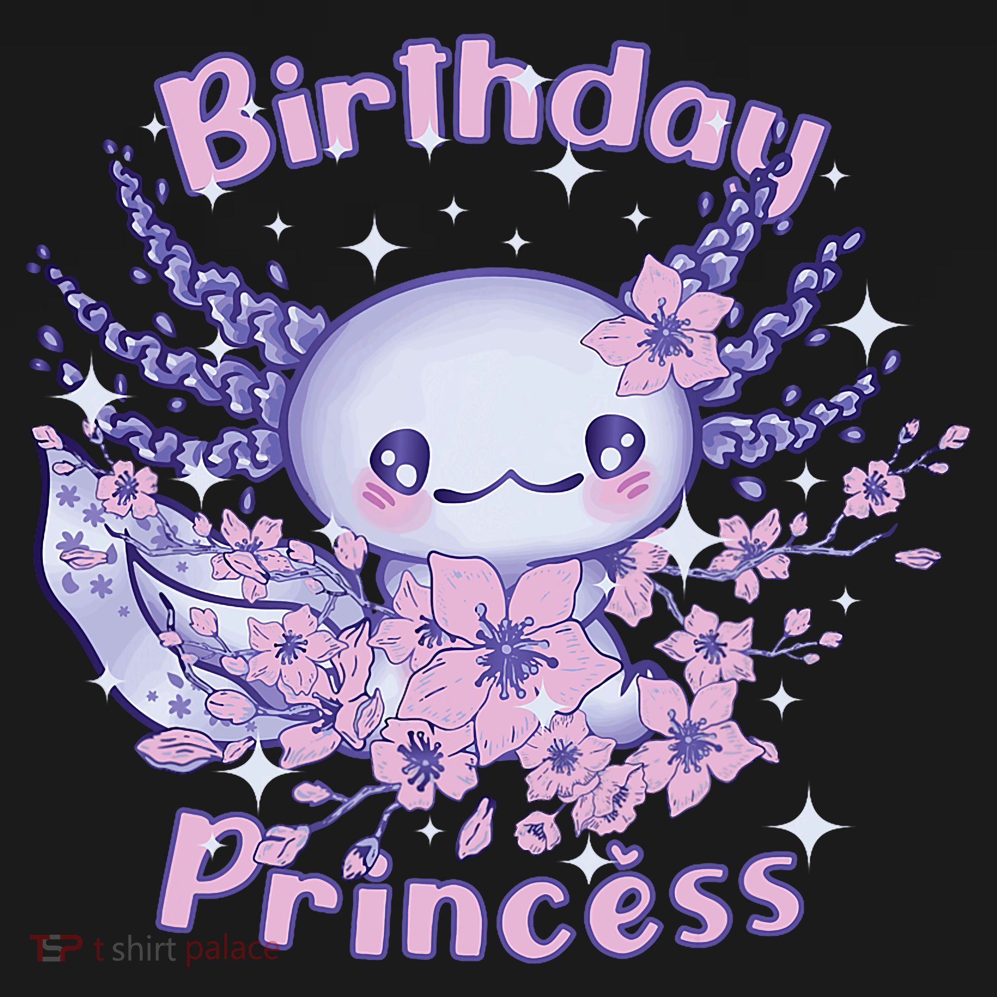 Birthday Princess And Axolotl Birthday Women's Hoodie