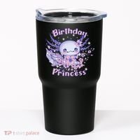 Birthday Princess And Axolotl Birthday Tumbler thumb 0