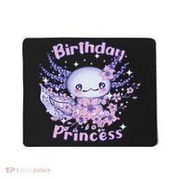 Birthday Princess And Axolotl Birthday Mousepad thumb 0
