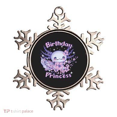 Birthday Princess And Axolotl Birthday Ornament