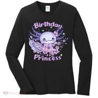 Birthday Princess And Axolotl Birthday Women's Long Sleeve Shirt thumb 0