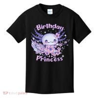 Birthday Princess And Axolotl Birthday Kids T-Shirt thumb 0