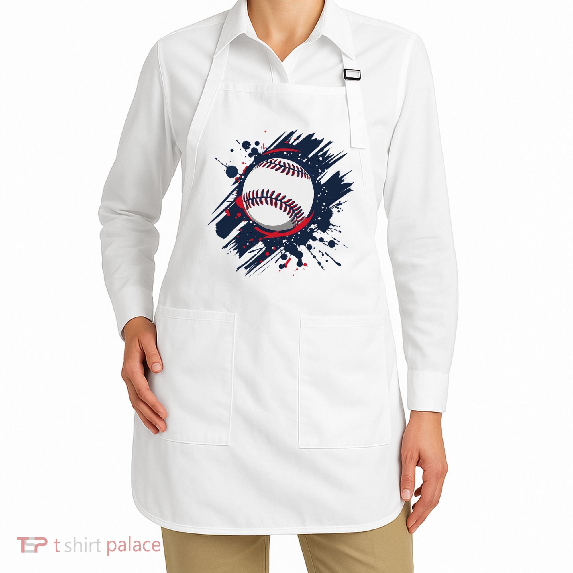 Baseball Player And Fan Apron