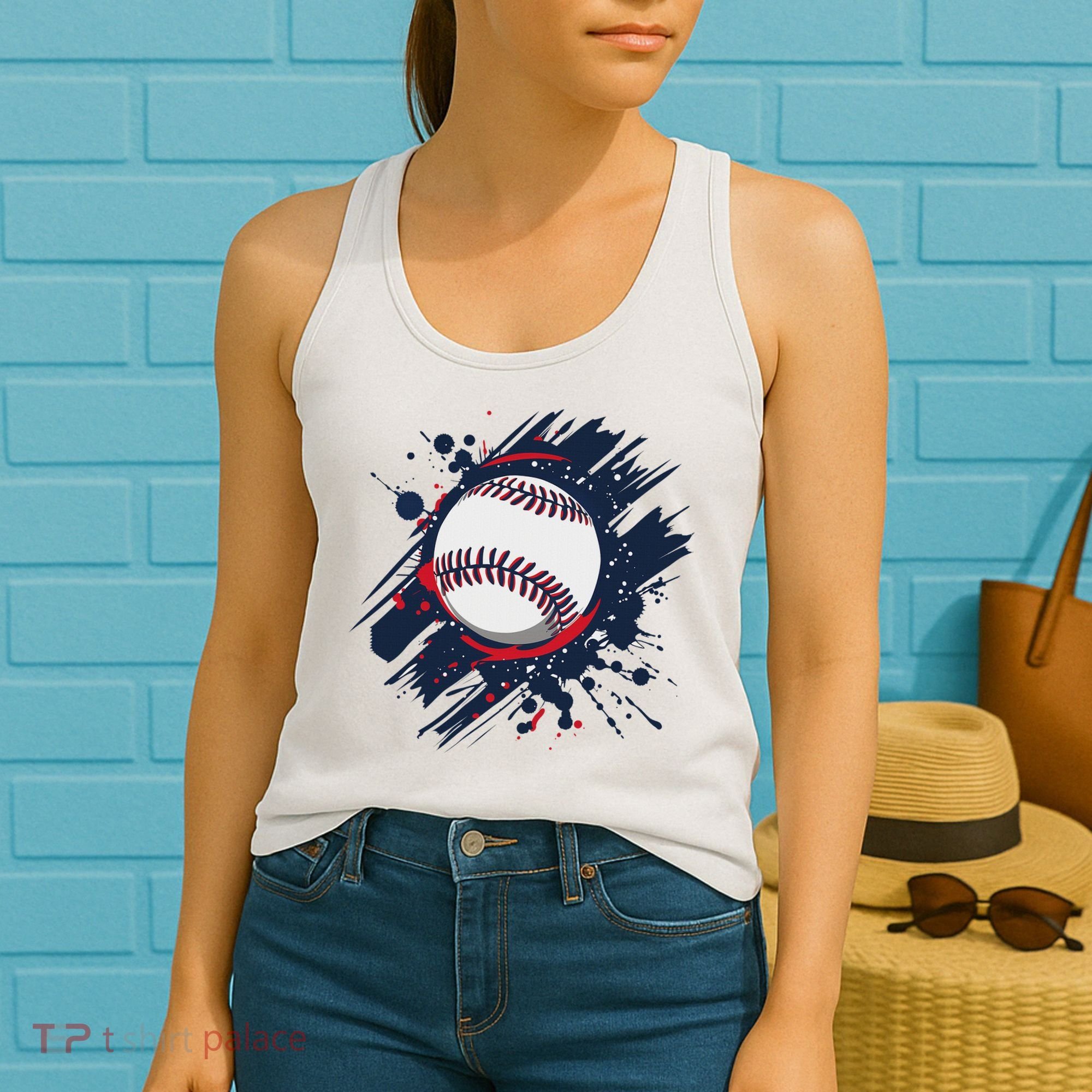 Baseball Player And Fan Women's Tank Top