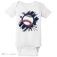 Baseball Player And Fan Baby Bodysuit thumb 0