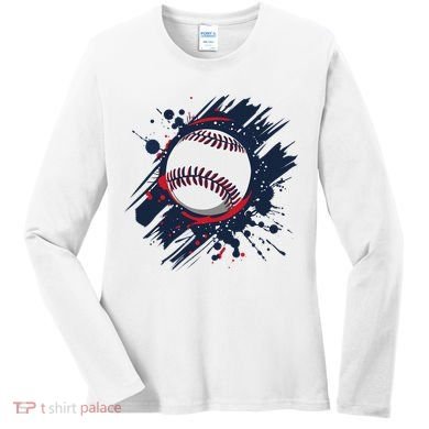 Baseball Player And Fan Women's Long Sleeve Shirt