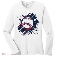 Baseball Player And Fan Women's Long Sleeve Shirt thumb 0