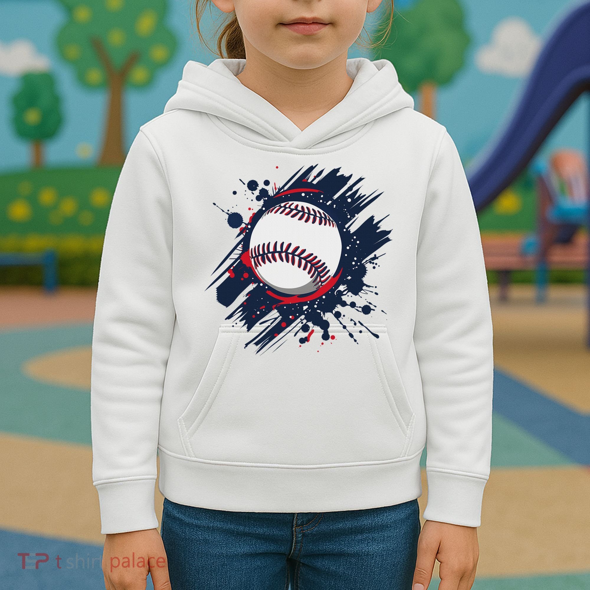 Baseball Player And Fan Kids Hoodie