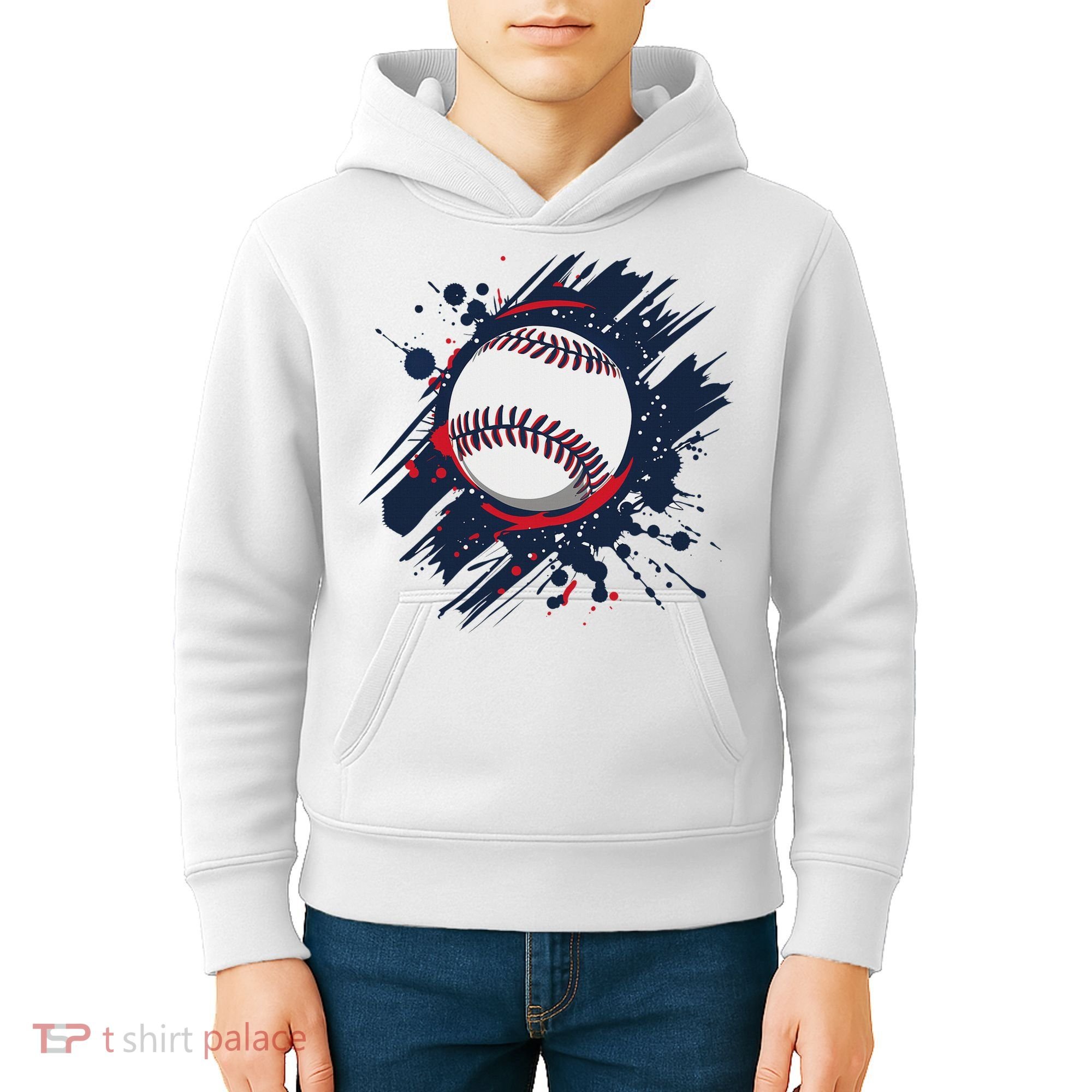 Baseball Player And Fan Kids Hoodie