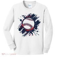 Baseball Player And Fan Kids Long Sleeve Shirt thumb 0