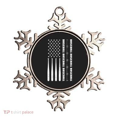 Baseball Player American Flag Patriotic Boy Baseball Ornament