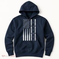 Baseball Player American Flag Patriotic Boy Baseball Hoodie thumb 0