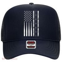 Baseball Player American Flag Patriotic Boy Baseball Hat thumb 0
