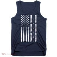 Baseball Player American Flag Patriotic Boy Baseball Tank Top thumb 0