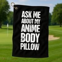 Body Pillow Anime Weeaboo Waifu Golf Towel thumb 1
