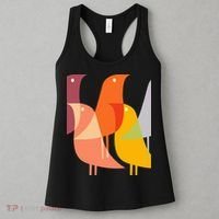 Bird Print Art Deco 60s Style Minimal Hippy Retro Cool Women's Tank Top thumb 3
