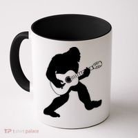 Bigfoot Playing Acoustic Guitar Coffee Mug thumb 0