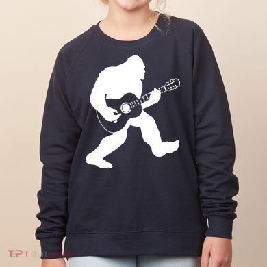 Bigfoot Playing Acoustic Guitar Women's Sweatshirt