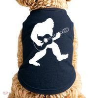 Bigfoot Playing Acoustic Guitar Doggie Tank thumb 0