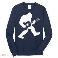 Bigfoot Playing Acoustic Guitar Long Sleeve Shirt thumb 0