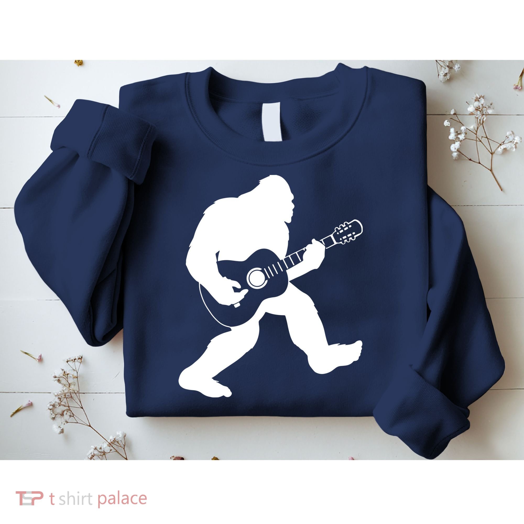 Bigfoot Playing Acoustic Guitar Sweatshirt