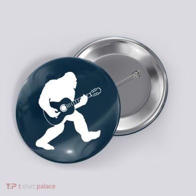 Bigfoot Playing Acoustic Guitar Button