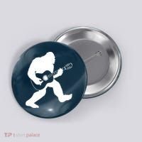 Bigfoot Playing Acoustic Guitar Button thumb 0