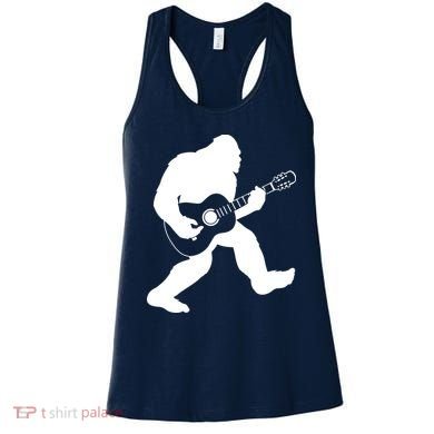 Bigfoot Playing Acoustic Guitar Women's Tank Top