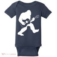 Bigfoot Playing Acoustic Guitar Baby Bodysuit thumb 0
